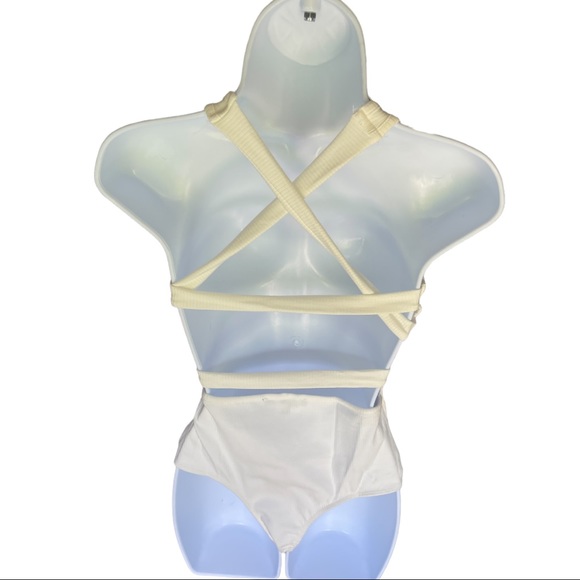 NWT - Lulus Still Star Crossed White Ribbed
Backless Sleeveless Bodysuit - SZ S - Picture 10 of 15